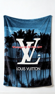 Louis Vuitton Flannel Sofa Throw Blanket 450